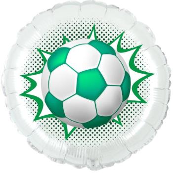 Foil Balloon 18" Green Soccer Ball