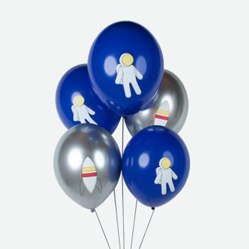 Blue Space Balloons