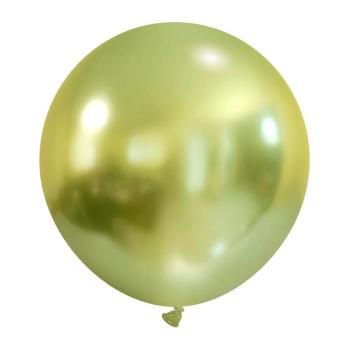 60cm Chrome Balloon - Cedar Green