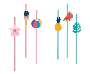 Summer Party Straws