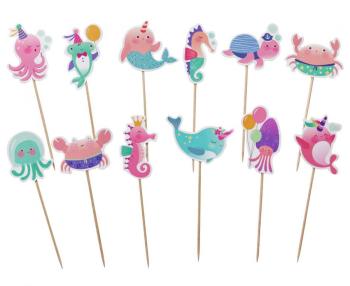 Bottom of the Sea CupCake Toppers XiZ Party Supplies