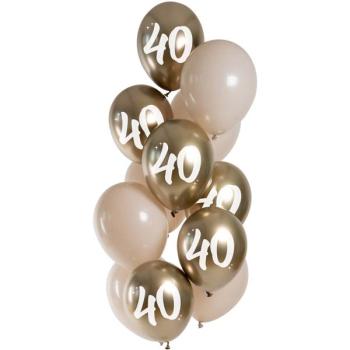 Balões Golden Latte 40 Anos