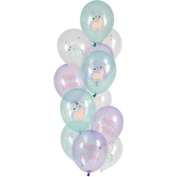 Unicorn and Rainbow Balloons