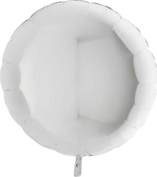 Balão Foil Redondo 36" - Branco Grabo