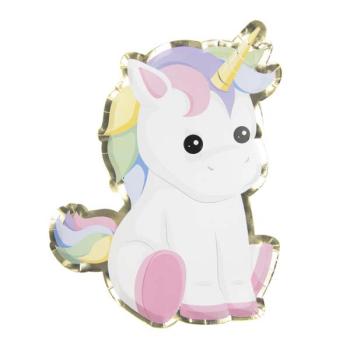 Baby Unicorn Cut Out Plates