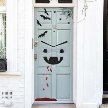 Decoraciones de puerta de Halloween de vampiro
