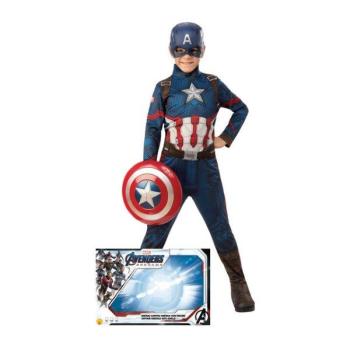 Captain America Endgame Costume with Shield in Box - 3-4 Yea Rubies USA