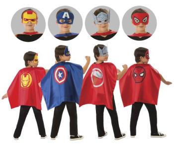 Conjunto de Capa e Máscara Super Herói Marvel Rubies USA