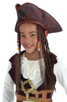 Gorro Pirata Infantil con Trenzas Smiffys