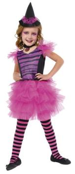 Neon Pink Glamorous Witch Costume - 8-10 Years