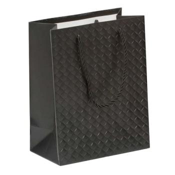Brigitte Small Paper Bag - Black XiZ Party Supplies