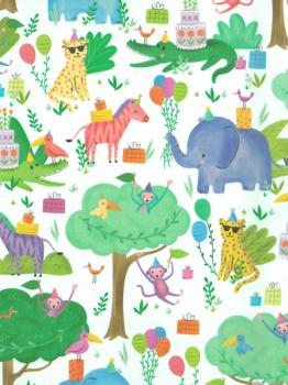 Party Animal Wrapping Paper Roll XiZ Party Supplies
