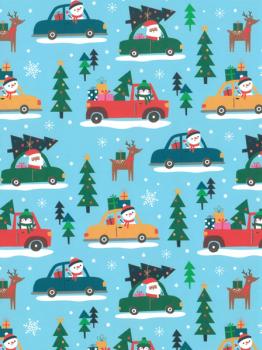 Christmas Vehicle Wrapping Paper Roll