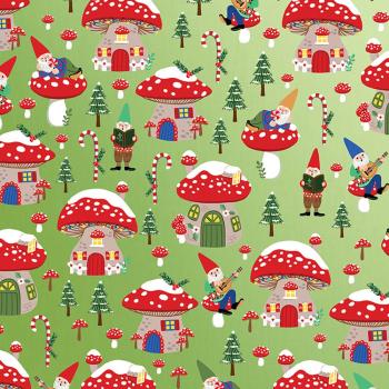Christmas Gnomes Wrapping Paper Roll XiZ Party Supplies