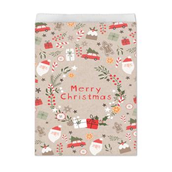Merry Christmas Kraft Paper Bags