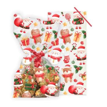 Santa Claus and Friends Cellophane Bags