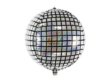 Globo de foil con forma de bola de espejos PartyDeco