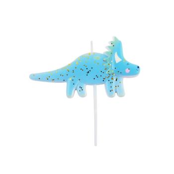 Blue Dinosaur Candle