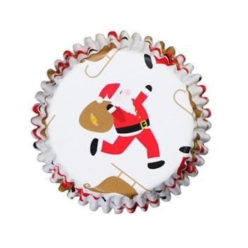 Santa Claus CupCake Molds with Sleigh PME