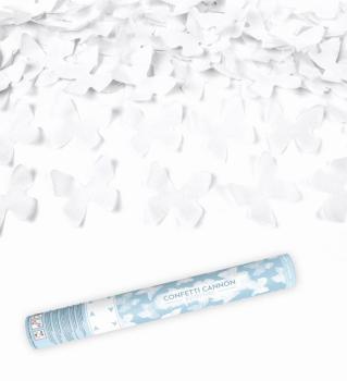 White Butterfly Confetti Tube PartyDeco