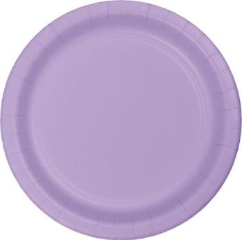 24 Cardboard Plates 23cm - Lilac