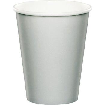24 Cardboard Cups - Silver Creative Converting