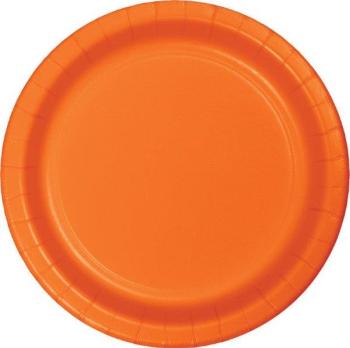 Cardboard plates - Orange Creative Converting
