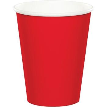 24 Cardboard Cups - Red Creative Converting