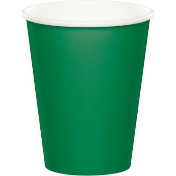 Cardboard Cups - Emerald Green Creative Converting