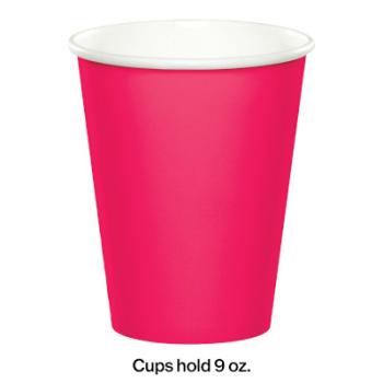 24 Cardboard Cups - Fuchsia