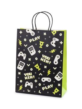 Gaming Paper Gift Bag - Level Up PartyDeco