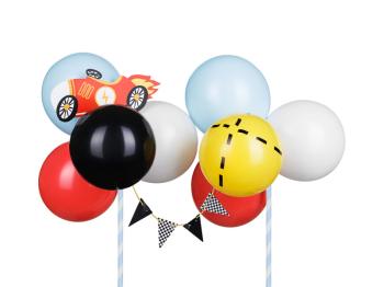 Whell Race Balloons Cake Topper