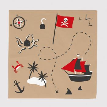 Pirate Party Napkins My Little Day