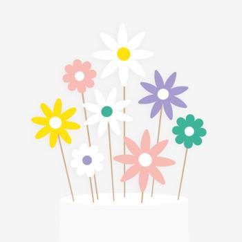 Spring Flower Cake Toppers