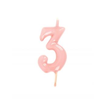 Candle 6cm nº3 - Pastel Pink