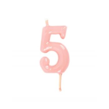 Candle 6cm nº5 - Pastel Pink VelasMasRoses