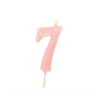 Candle 6cm nº7 - Pastel Pink VelasMasRoses
