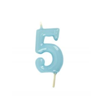 Candle 6cm nº5 - Pastel Blue