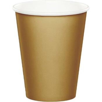 24 Cardboard Cups - Gold
