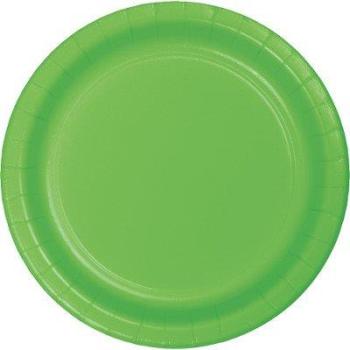 Small Cardboard Plates 18cm - Lime Green