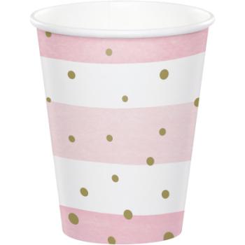 Pink Gold Celebration Cups Creative Converting