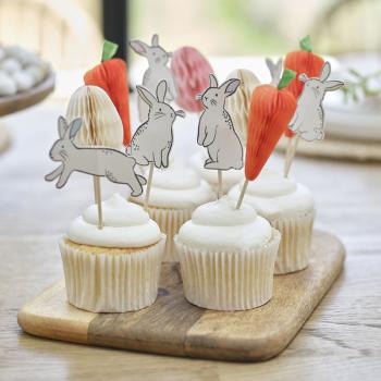 Sweet Bunny CupCake Toppers GingerRay