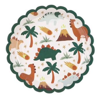 Paper plates Dinosaurs PartyDeco