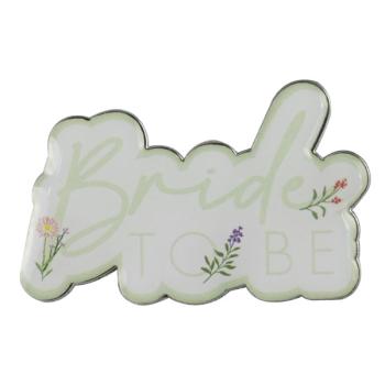 Floral Bride To Be Hen Party Badge GingerRay
