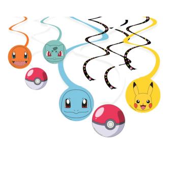 6 Swirl Decorations Pokémon 2024 Amscan