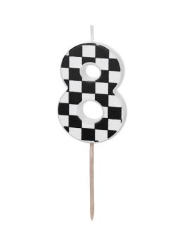 Birthday Racing Candle nº8 PartyDeco