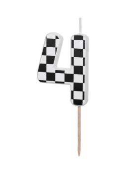 Birthday Racing Candle nº4 PartyDeco