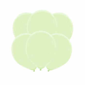 6 Balões 32cm Natural - Chá Verde