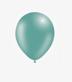 25 Balloons 14cm Pastel - Emerald Green