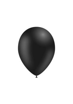 25 Balloons 14cm Pastel - Black